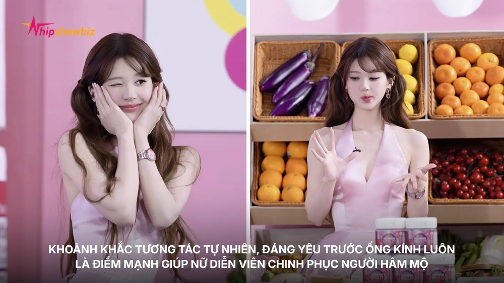 Khoảnh khắc tương tác tự nhiên, đáng yêu trước ống kính luôn là điểm mạnh giúp nữ diễn viên chinh phục người hâm mộ