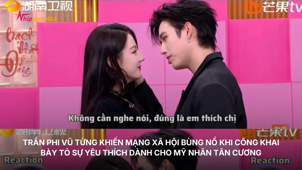 Trần Phi Vũ từng khiến mạng xã hội bùng nổ khi công khai bày tỏ sự yêu thích dành cho mỹ nhân Tân Cương trên sóng truyền hình