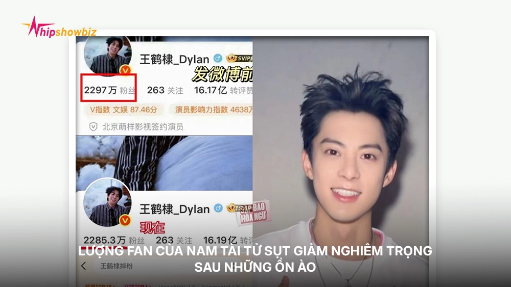 Lượng fan của nam tài tử sụt giảm nghiêm trọng sau những ồn ào