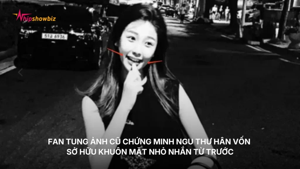 Fan tung ảnh cũ chứng minh Ngu Thư Hân vốn sở hữu khuôn mặt nhỏ nhắn từ trước