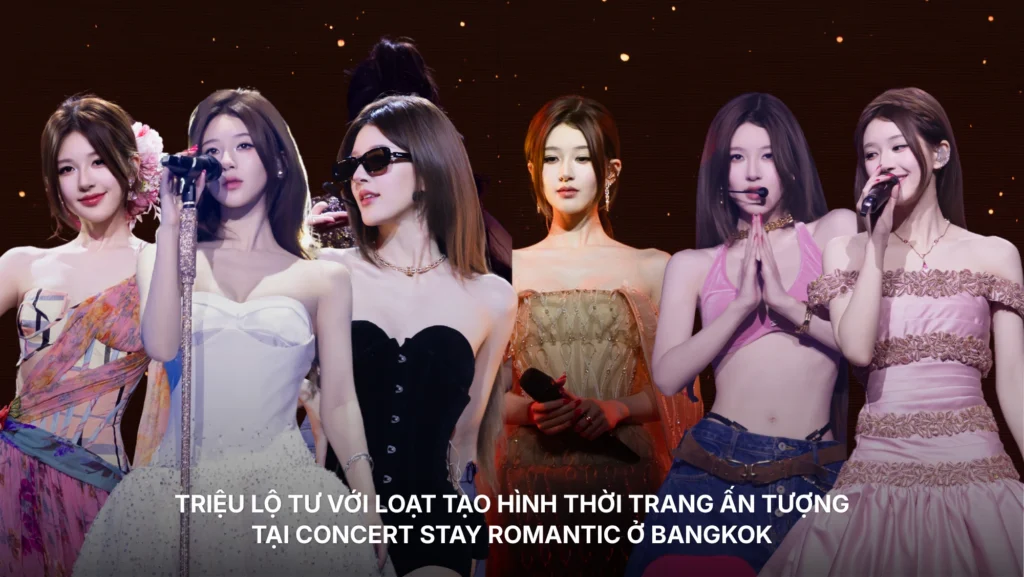 Triệu Lộ Tư với loạt tạo hình thời trang ấn tượng tại concert Stay Romantic ở Bangkok