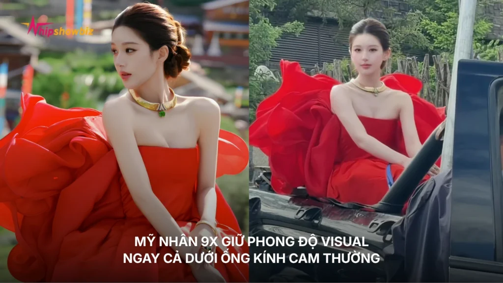 Triệu Lộ Tư giữ phong độ visual ngay cả dưới ống kính cam thường