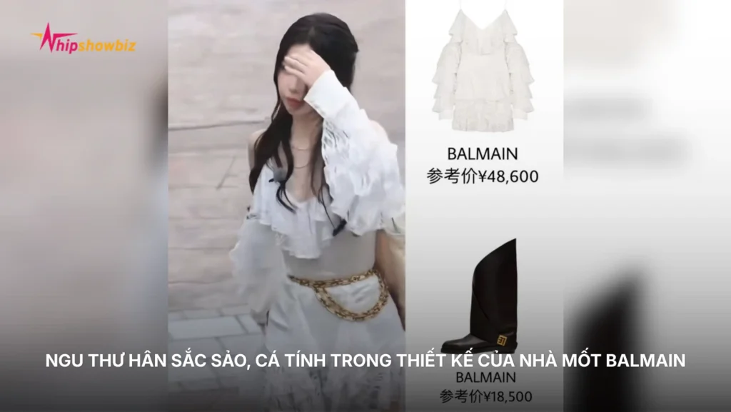 Ngu Thư Hân sắc sảo, cá tính trong thiết kế của nhà mốt Balmain