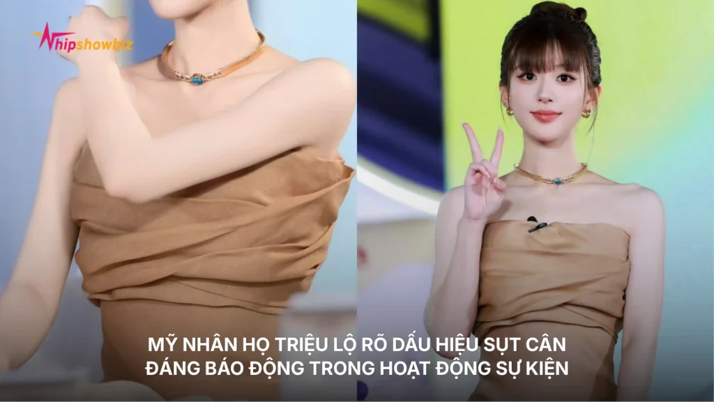 Triệu Lộ Tư lộ rõ dấu hiệu sụt cân đáng báo động trong hoạt động sự kiện